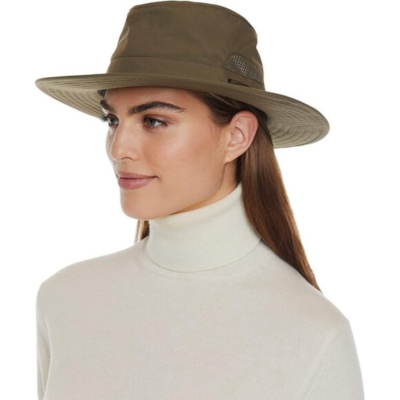NWOT Tilley Modern Airflo Recycled Hat UPF 50+ Water Repell Green Small 56cm 7 - Picture 13 of 14